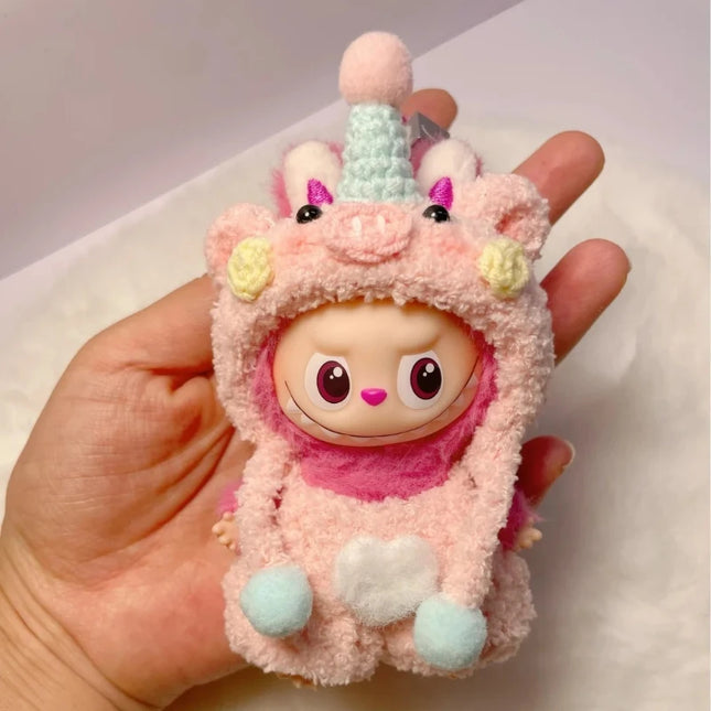 For Labubu 4.0 The Monsters Pin for Love Series Spring in the Wild Dinosaur Plush Set For Labubu V4 Doll Accessories