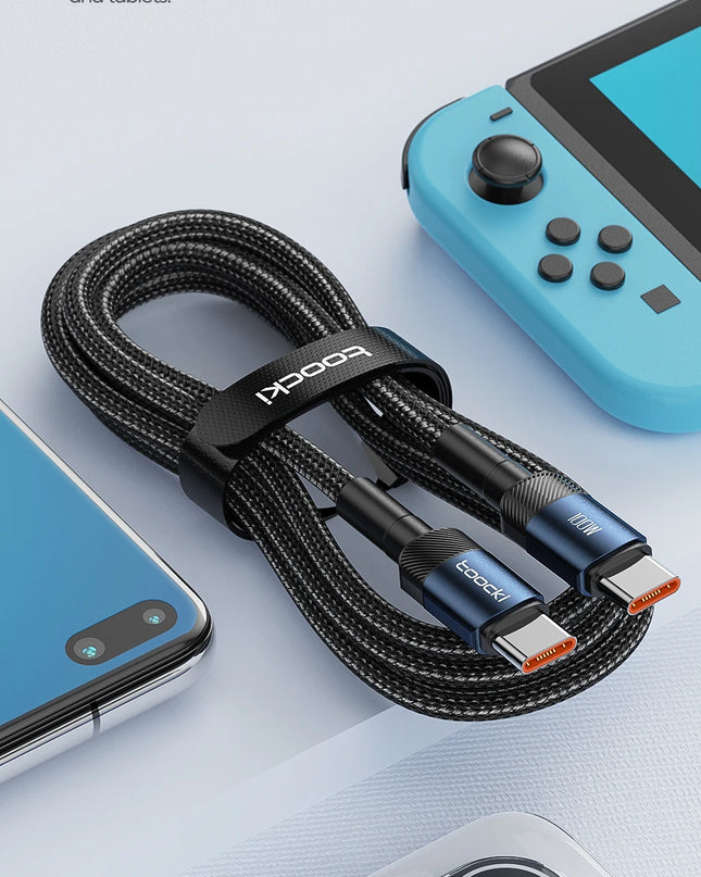 Toocki USB Type C Cable Fast Charging USB C Charger Cord For iPhone 15 14 13 12 11 Huawei P40 P30 Realme Oppo Oneplus Samsung