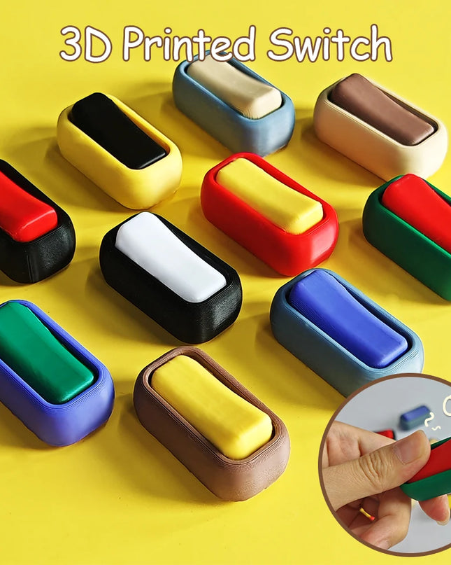 Switch Fidget Toy Pop Fidget Toy Click Toy for Stress and Anxiety Relaxing Portable Fingertip Simulate 3D Printed Switches Toys