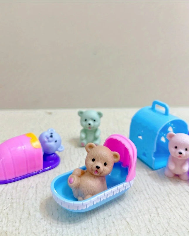 Children's Play House Toys Pet Toys Teddy Bears Pet Bathrooms Family Toys Little Girls Scene Toys Children's Gifts