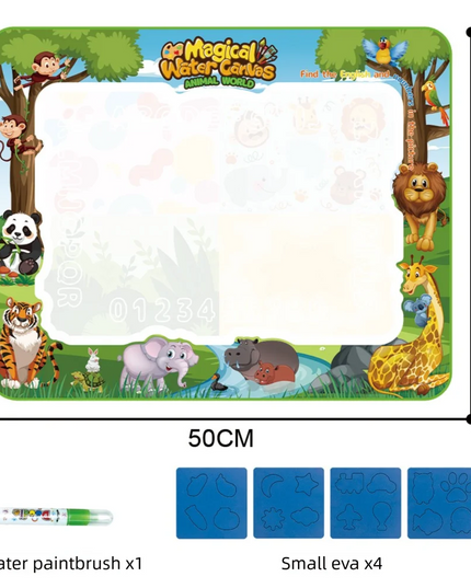 Magic Water Drawing Mat Extra Large Water Doodle Toy Set Painting Board Children Educational Toys Gift for Kids Multiple Size