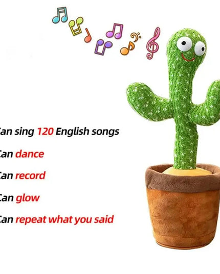 1pc Dancing Cactus Toy,Repeat Talking ,Song Speaker Wriggle Dancing Sing Talk, Plushie Stuffed ,Interaction and Decoration