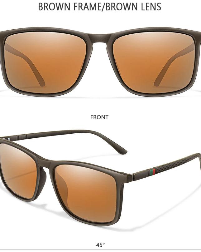 Luxury Square Vintage Polarized Cycling Sunglasses Men Women Fashion Travel Driving Fishing Sun Glasses Male Eyewear UV400