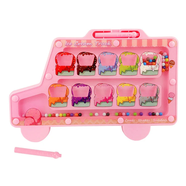 Montessori Magnetic Maze Color Sorting Game Kids Toys Fine Motor Training Pen Control Moving Bead Sensory Play Educational Toys