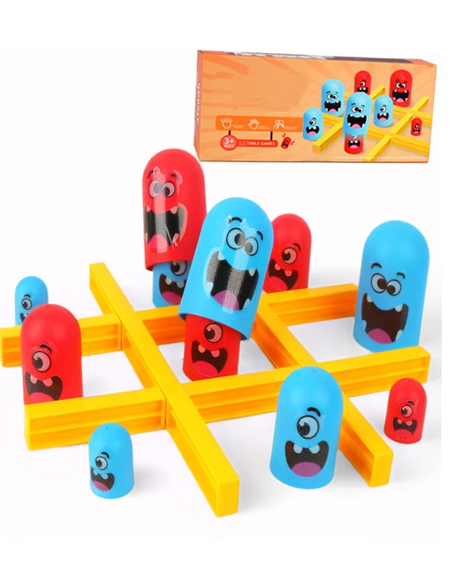 Tic Tac Toe Game Children Fun Table Board Intelligence Montessori Games Intellectual Parent-child Interaction for Children Toys