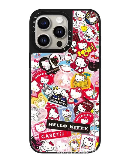 Hello Kitty Iphone 16 Promax Phone Case With Mirror Finish Technology Anti Drop All Inclusive Creative Cartoon Protective Cover