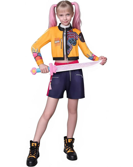 New Kids K-pop Demon Hunters Cosplay Mira Rumi Zoey Costume Girls Uniform Halloween Party 3D Printed Disguise Party Costumes
