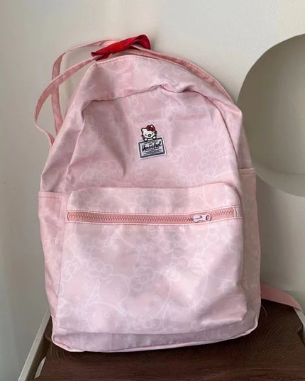 Hello kitty cartoon backpack Sanrio new animation cute student school bag outdoor travel storage large capacity backpack gift