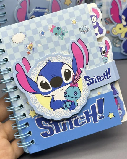 New Stitch Notebook Cute Anime Cartoon School Supplies Portable Diary Fashion Office Supplies Coil Book Children Holiday Gift