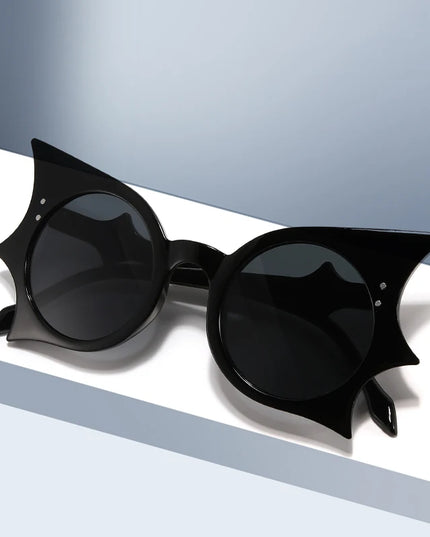 1pc Bat Hip Hop Funny Sunglasses Butterfly Sunglasses Concave Sunglasses Personalized Versatile Sunglasses