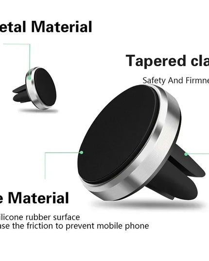 Air Vent Magnet Smartphone Mobile Stand Cell GPS Support Magnetic Car Phone Holder For iPhone 12 13 14 15 16 Pro Xiaomi Samsung