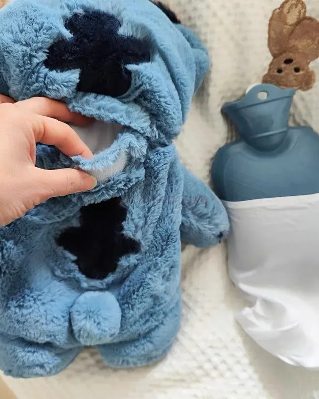 Stitch Angel Lotso peluche a mano bottiglia calda bottiglie di acqua calda inverno portatile borsa a mano calda