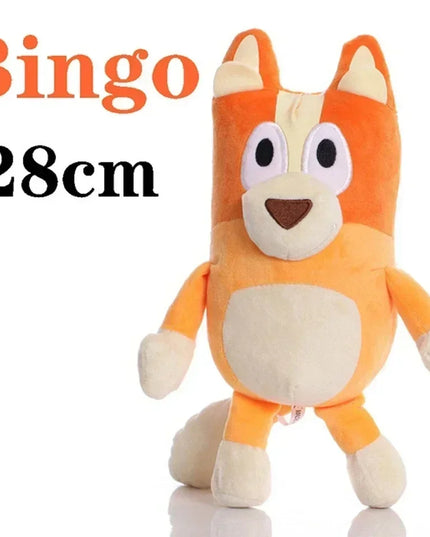 HOT SALE Bluey Dog Bingo Family Plush Toy Cartoon Dog Soft Stuffed Animals Dolls Birthday Christmas Gifts Family Blue-Y Bingo!!!