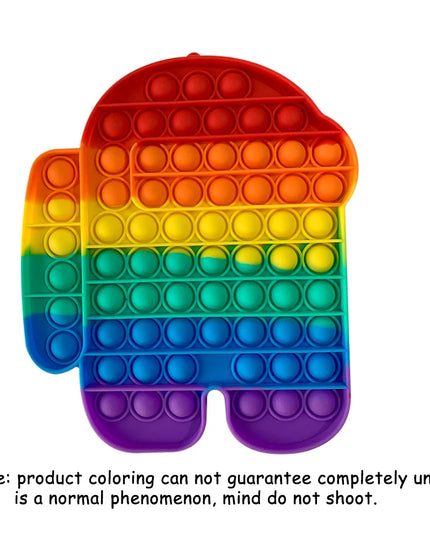 Push Pop Bubble Fidget Sensory Toy Stress Relief Toys Pack for Kids Adults Rainbow Anti-Anxiety Tools Office Stress Relief Toys