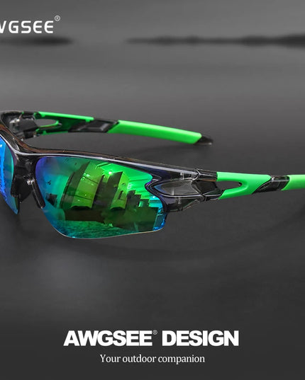 Sports Sunglasses for Men & Women – Semi-Rimless UV400 Protection for Baseball, Running, Fishing, Golf & Driving