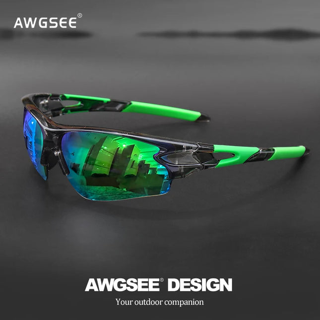 Sports Sunglasses for Men & Women – Semi-Rimless UV400 Protection for Baseball, Running, Fishing, Golf & Driving