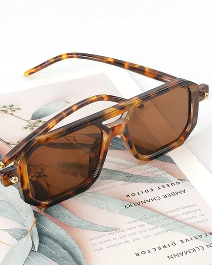 Square Sunglasses For Men Women Blue Light Blocking Shades UV400 Sun Glasses Luxury Thick Frame Eyeglasses Driving Eyewear