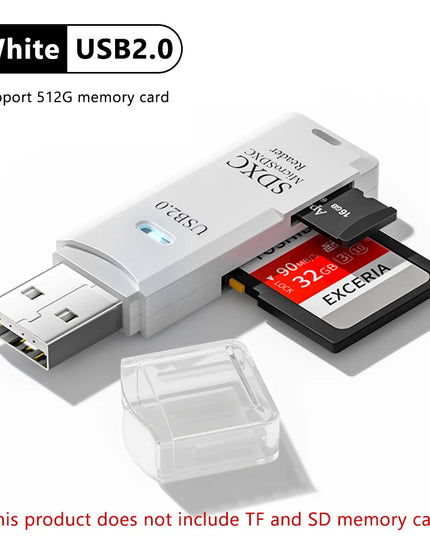 2 in 1 USB 3.0 Card Reader Micro TF sd card Reader usb adapter High Speed Cardreader TF Memory card For PC Laptop Accessories