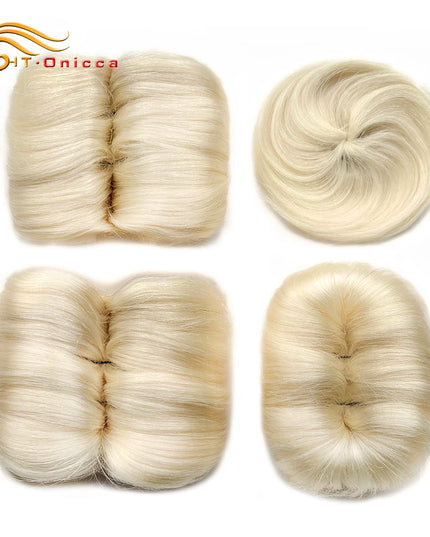 613 Blonde Straight Bundle Human Hair Bundles With Circular Closure 1B 27 30 4 BUG Colored Short Remy Human Hair 28Pcs/Lot