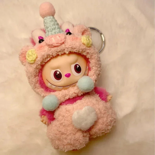 For Labubu 4.0 The Monsters Pin for Love Series Spring in the Wild Dinosaur Plush Set For Labubu V4 Doll Accessories