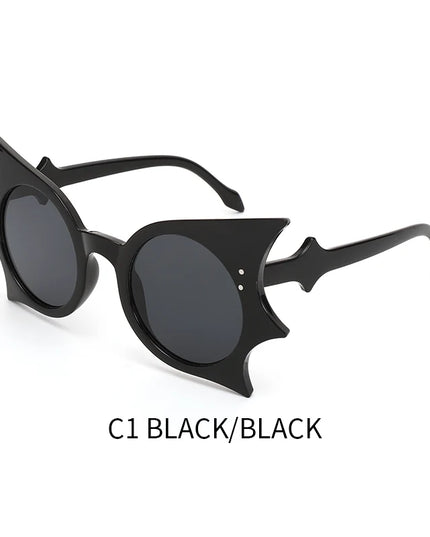 1pc Bat Hip Hop Funny Sunglasses Butterfly Sunglasses Concave Sunglasses Personalized Versatile Sunglasses