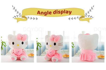 Hello Kitty Plush Stuffed Toys 25-55cm Cute Anime Cartoon Soft Pillow Doll For Children Birthday Xmas Gifts