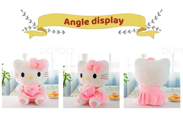 Hello Kitty Plush Stuffed Toys 25-55cm Cute Anime Cartoon Soft Pillow Doll For Children Birthday Xmas Gifts