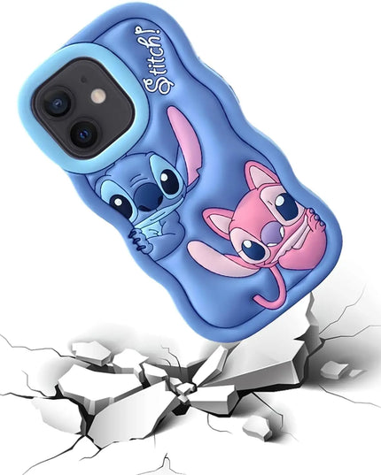 Silicone Wave Stitch Soft Cover Case For iPhone 16 15 14 13 12 11 Pro Plus mini Max Xs XR 6 7 8 SE