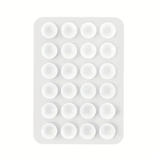 Phone Silicone Suction Cup Holder Multifunctional Suction Cup Wall Stand Square Anti-Slip Single-Sided Case Mount Back Sticker