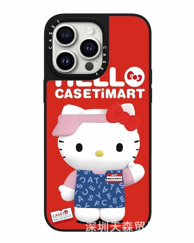 Hello Kitty Iphone 16 Promax Phone Case With Mirror Finish Technology Anti Drop All Inclusive Creative Cartoon Protective Cover
