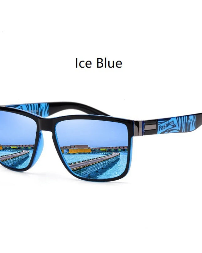 4 PCS Fashion Vintage Pattern Square Sunglasses Men Women Fishing Driving Man Luxury Brand Designer Sun Glasses UV400 Eyewear ﻿