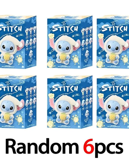 2025hot Stitch Eat Something Before Sleep Series Blind Box Plush Vinyl Toys Cute Doll Labu V3 Mystery Box Bag Pendant Decor Gift