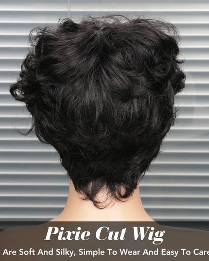 Short Human Hair Wigs for Black Women Pixie Cut Wig Human Hair Wig Glueless Wigs for Women Short Pixie Straight Human Hair Wigs