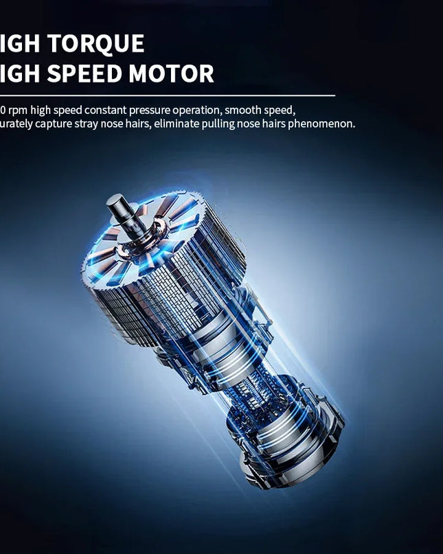 2 In 1 Electric Portable Ear And Nose Hair Trimmer Clipper 2024 Professional Painless Portable Eyebrow For Men