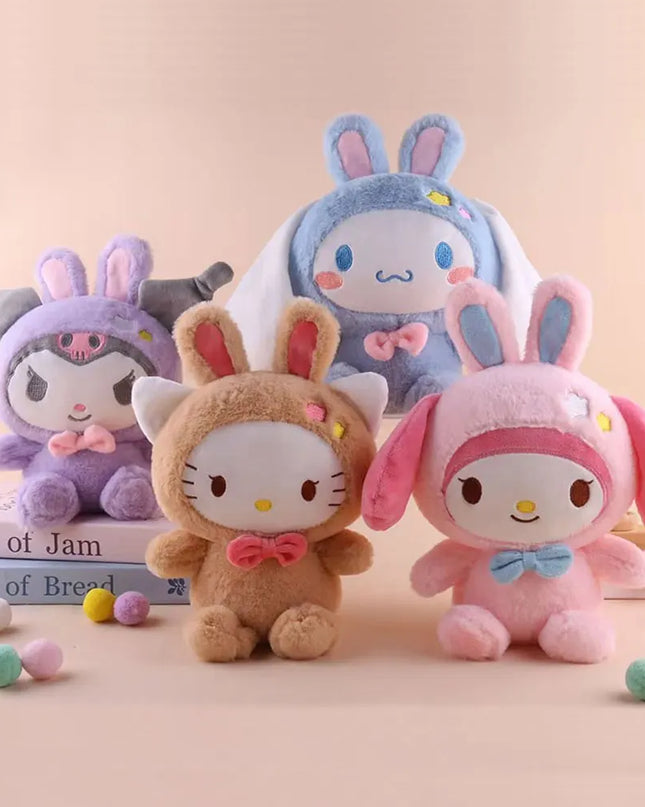 New 25CM Sanrio Plush Doll Toys kawaii Hello Kitty Kuromi Melody Cinnamoroll Soft Stuffed Plushie Toy Anime Toy Gift For Kids