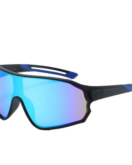 Outdoor cycling sunglasses bicycle windproof sunglasses dazzle color lens sunshade sports sunglasses