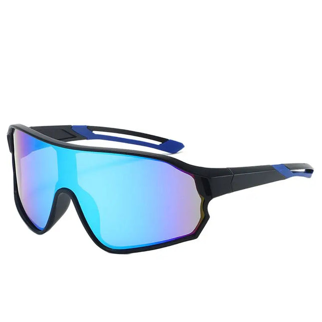 Outdoor cycling sunglasses bicycle windproof sunglasses dazzle color lens sunshade sports sunglasses