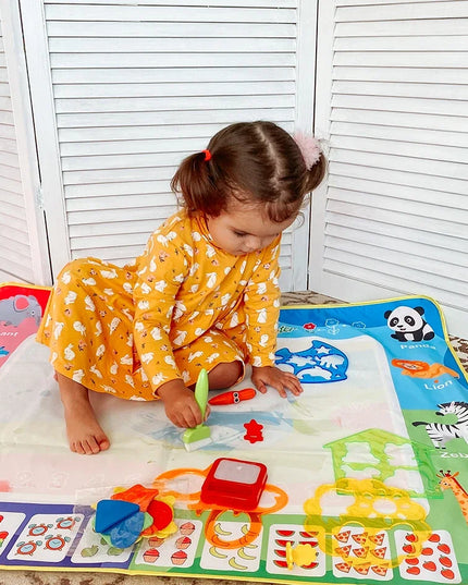 Magic Water Drawing Mat Coloring Doodle Mat with Magic Pens Educational Toys  Painting Board Montessori Toys for Kids Gifts