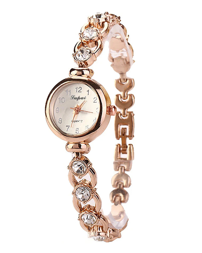 Women Watches 2024 Luxury Brands Stainless Steel Crystal Bracelet Wrist Watch Fashion Ladies Dress Reloj Mujer Montre Femme