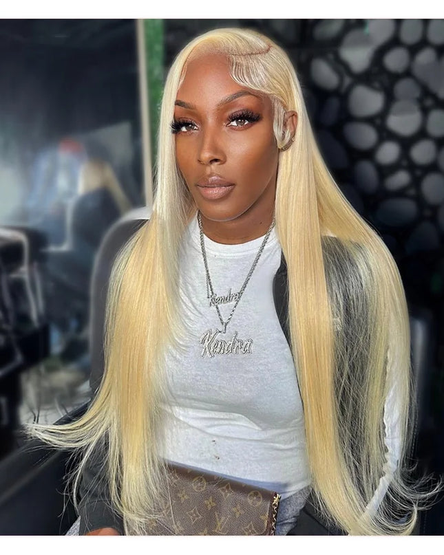 613 Blonde 360 Full Lace Wig Human Hair Pre Plucked Hd 13x4 13x6 Lace Front Wig Blonde Brazilian Straight Frontal Wigs For Women