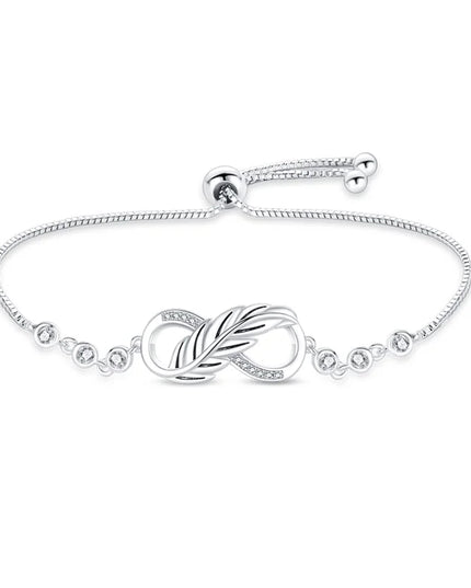 Bracelet Original 925 Silver Lucky Symbol Zircon Bracelet Luxury Jewelry For Woman Romantic Valentine's Day Jewelry Gifts