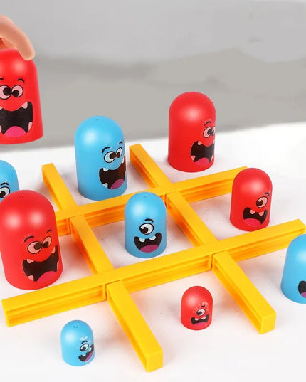 Tic Tac Toe Game Children Fun Table Board Intelligence Montessori Games Intellectual Parent-child Interaction for Children Toys