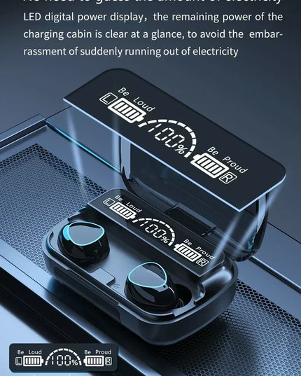 M10 Wireless Headphone Bluetooth Earphones Waterproof Earpieces Sport Earbuds For Huawei Iphone OPPO Xiaomi TWS Music Headset