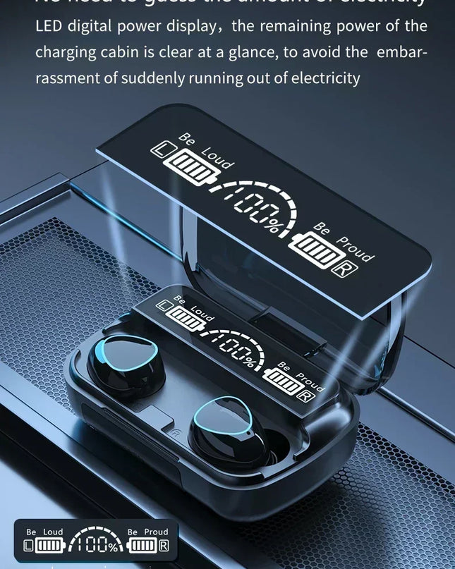 M10 Wireless Headphone Bluetooth Earphones Waterproof Earpieces Sport Earbuds For Huawei Iphone OPPO Xiaomi TWS Music Headset