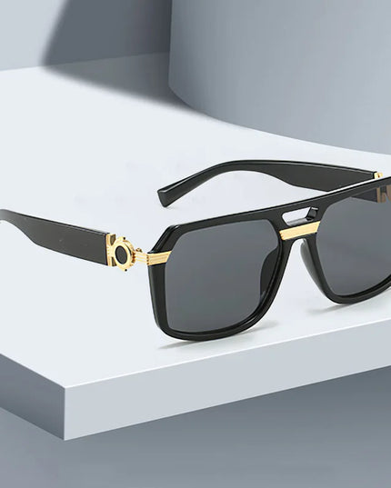 2025 Sunglasses for Women Fashionable Square Frame Glasses with Golden Decorative Legs and Exquisite Design for Women Glasses