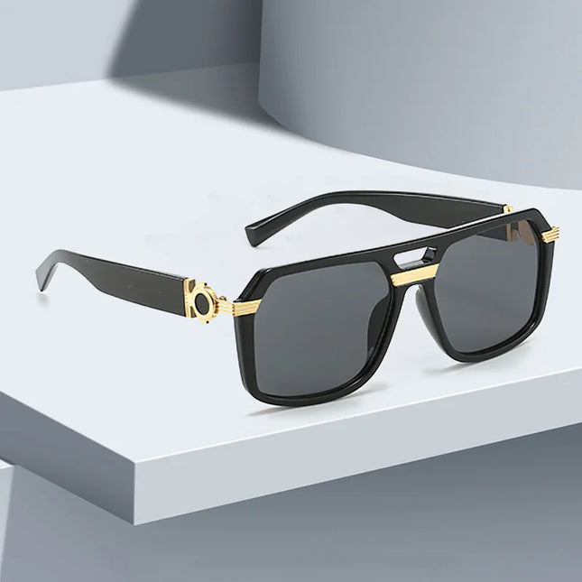 2025 Sunglasses for Women Fashionable Square Frame Glasses with Golden Decorative Legs and Exquisite Design for Women Glasses