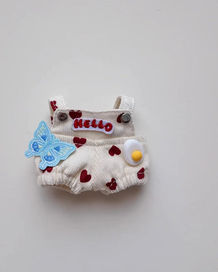 Cute Love overalls For mini labubu clothing Labubu 4.0 The Monsters Pin for Love Series doll outfit Accessories toy gifts