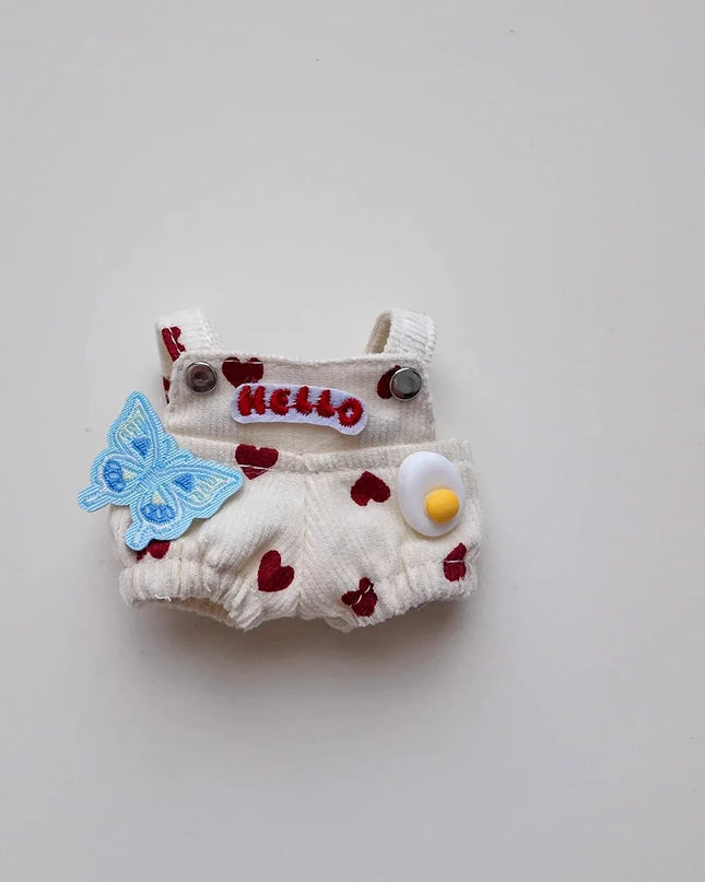 Cute Love overalls For mini labubu clothing Labubu 4.0 The Monsters Pin for Love Series doll outfit Accessories toy gifts