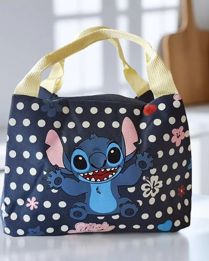 Stitch Anime Insulated Lunch Bag, Thermal Lunch Box Satchel Bag For Office, Picnic, Beach, Travel, Cute Cartoon Lunch Bag