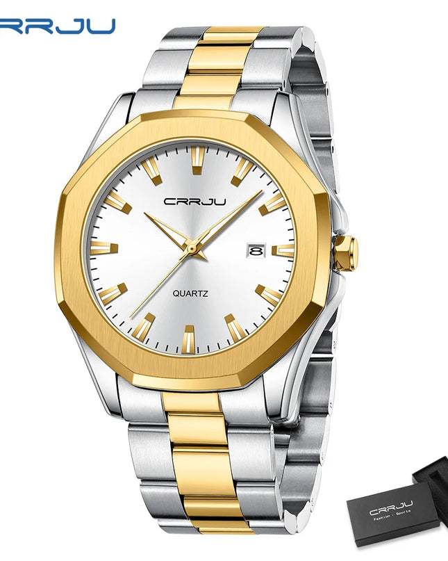 Watches for Men Classic with Date Business Dress Luxury Waterproof Luminous Mens Wrist Watch Analog Stainless Steel Men Watch